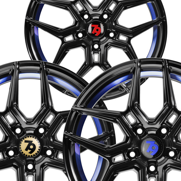 Komplet 4 szt. Felg Aluminiowych 20 5x120 79Wheels Seventy9 SV-B BGBIL