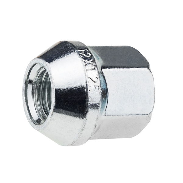 Wheel nuts for alloy wheels M12x1.25 zinc-plated, open type with collar, 19 mm hex - Carbonado