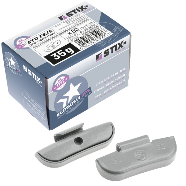 STD steel wheel weights for FE/S steel rims 35g / 50 pcs. - Stix