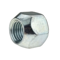 Steel wheel nuts M12x1.5 zinc plated open-ended without flange, 19 mm hex - Carbonado