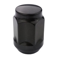Black Nuts for aluminum rims, wheels - M14x1.5 - (closed) - Carbonado
