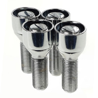 Felgenschloss Radschrauben M12x1,5 28mm Anti-Diebstahl Bolzen für BMW Opel Mini