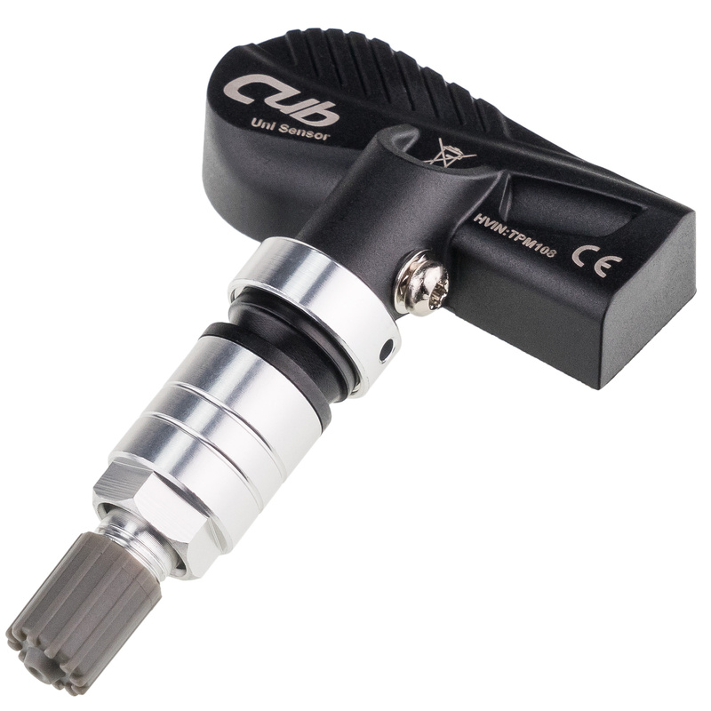 CUB TPMS UNI Sensor 4.0 EVO E-type Pressure Sensor - Clamp-In Silver