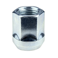Nuts for aluminum rims, wheels - M14x1.5 / Zinc - (open with flange) - Carbonado