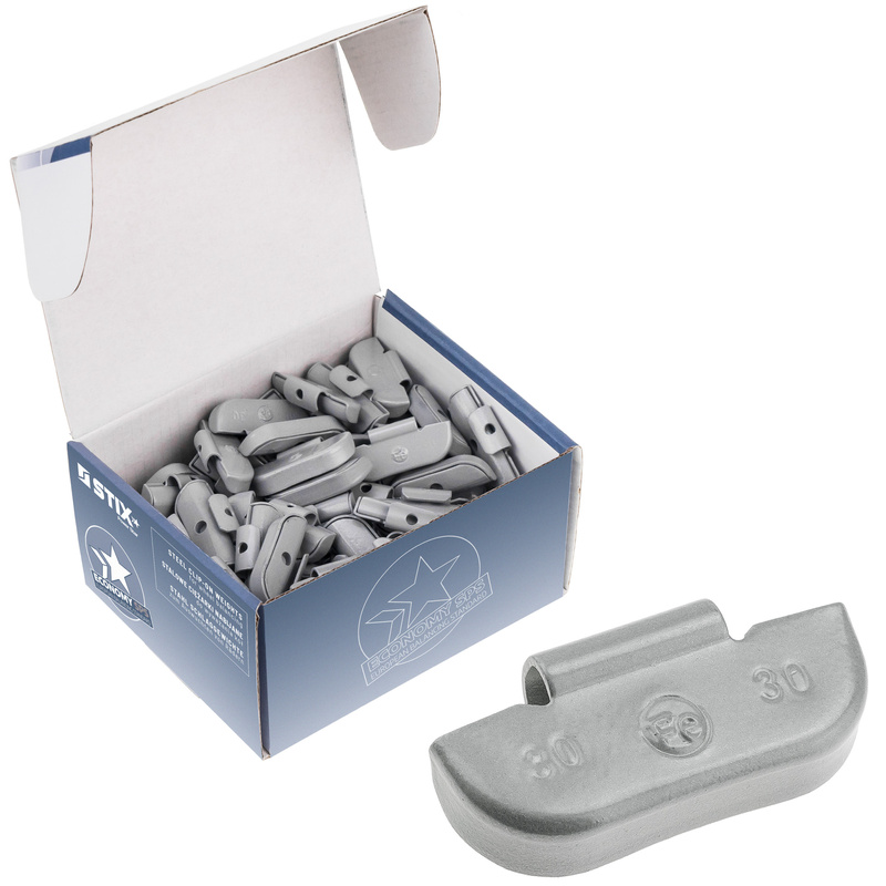 100 x 30g Schlaggewichte Auswuchtgewichte Stahl FE/S für Stahlfelge Premium Gewichte