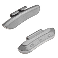 Zinc Clip-On Wheel Weights ZN/S 40 g for Steel Wheels (50 pcs)