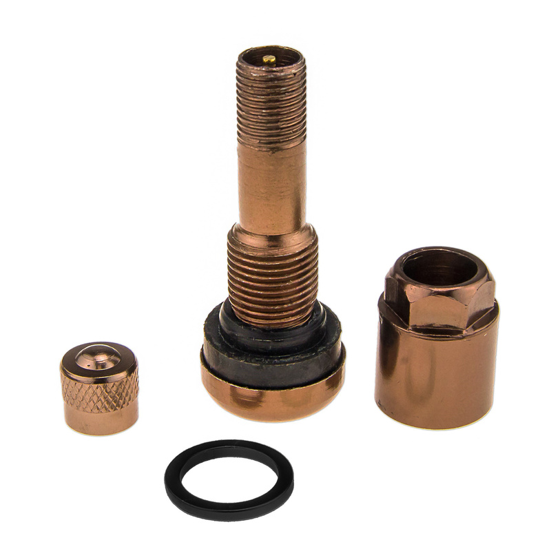 Aluventil Braun X1 Brown Edition 11,3 mm Ventil Metallventil Alufelgen - 4 Stück