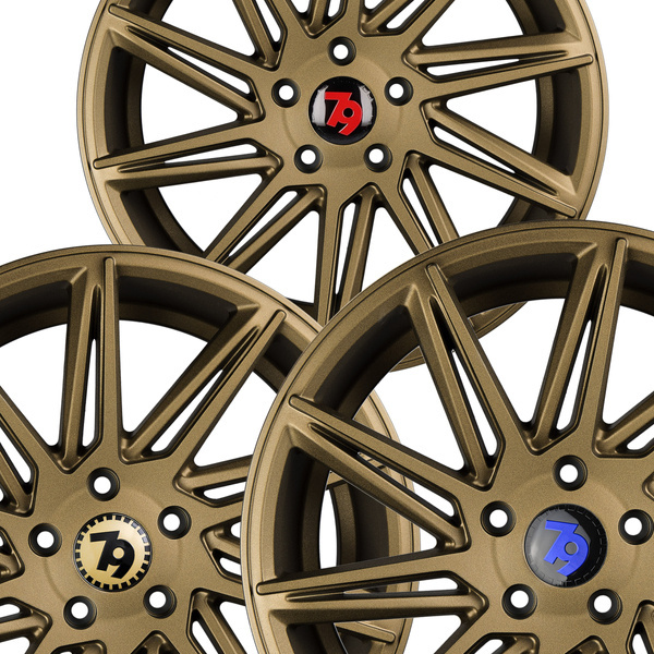 Komplet staggered 4 szt. Felg Aluminiowych 20 5x120 79Wheels Seventy9 SV-R Bronze
