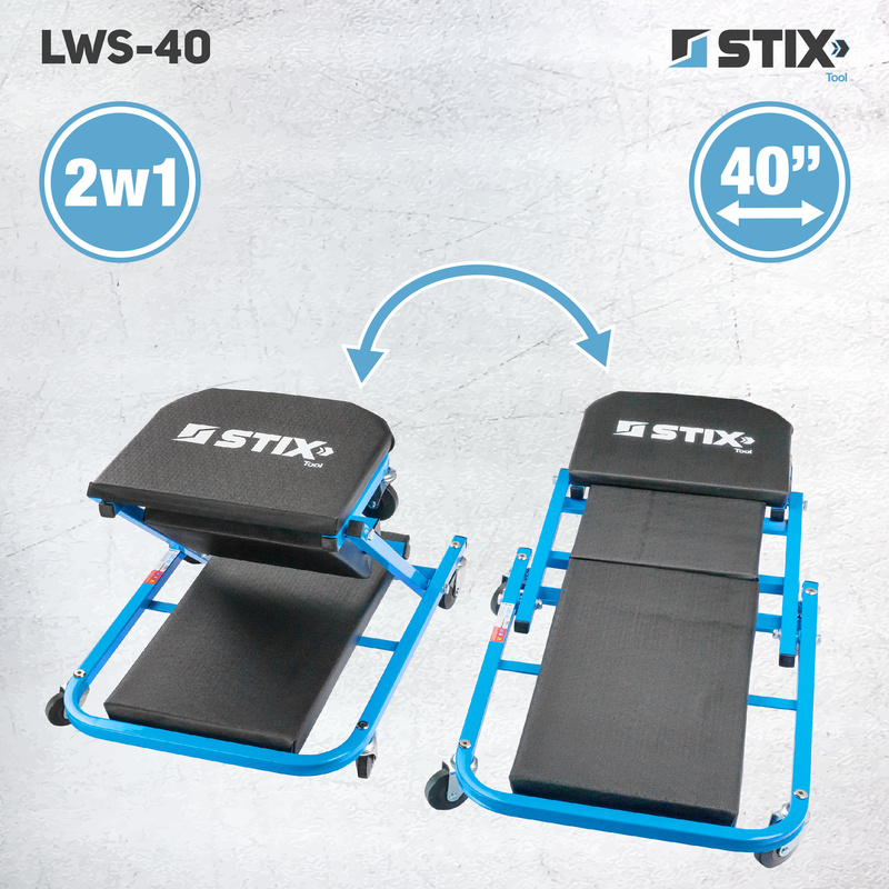 Foldable Workshop Creeper / Workshop Stool 2-in-1 LWS-40 – Stix