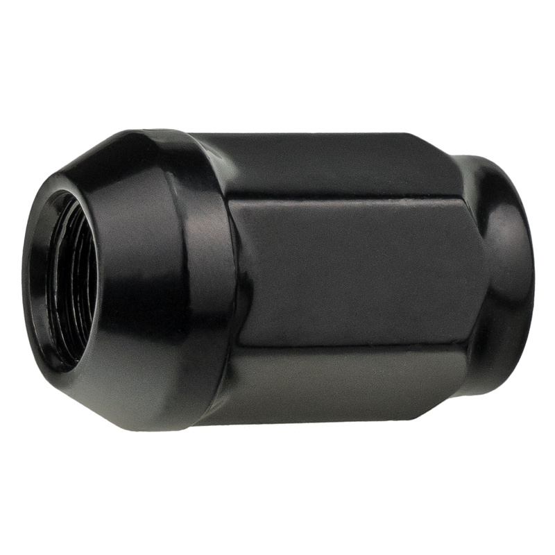 Black closed wheel nuts for alloy wheels 1/2"-20 UNF, 19 mm hex - Carbonado