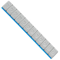Glue weights for aluminum rims Rounded Slim Coated - 60g (12x5g / powder / wide band) - 200 pcs. - Stix