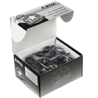 SCHWARZE Zink-Schlaggewichte ZN/S für Stahlfelgen – Multibox-Set 75 Stk. (20–30 g)