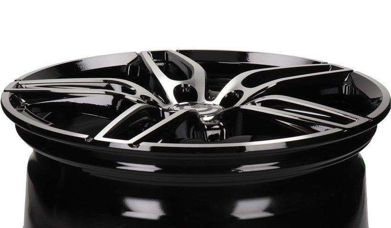 Set of staggered 4 Alloy Wheels 19 5x112 Carbonado Way BFP