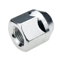 Wheel nuts for alloy wheels M12x1.25 zinc-plated, open type with collar, 21 mm hex - IS