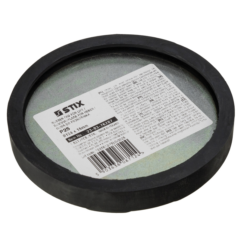 P25 Gummiauflage für Tragarm, 124×114×18,6 – Stix