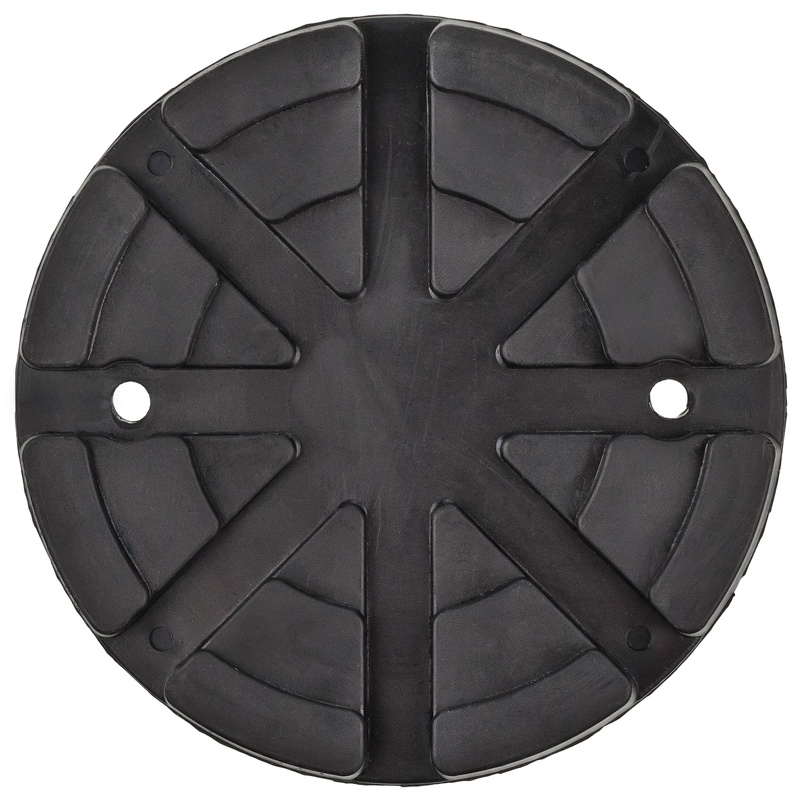 P21 Verstärkte Gummiauflage für Tragarm, 2 Bohrungen, 125x120×24 – Stix