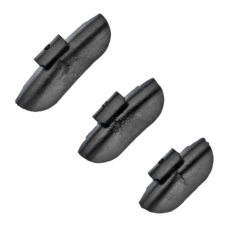 Zestaw CZARNE ciężarki nabijane STD Cynkowe do felg stalowych ZN/S 20-30g / 75 szt. - Stix