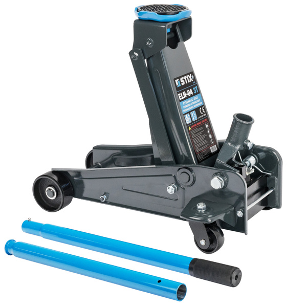 Hydraulic Floor Jack / Trolley Jack, lifting height 140–460 mm ELN-04 3T – Stix