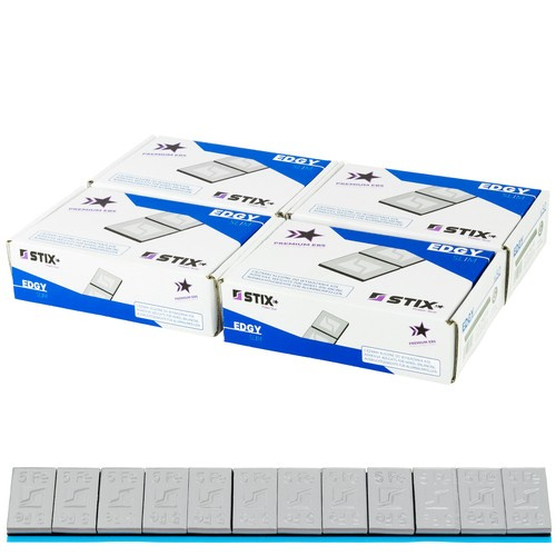 Edgy Slim Pulverbeschichtete Klebegewichte für Alufelgen - 60g (12x5g / breites Band) - 200 Stk. - Stix