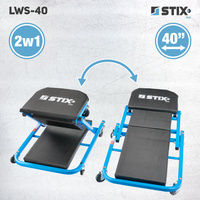 Leżanka warsztatowa składana / stołek warsztatowy 2w1 LWS-40 - Stix