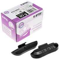 CZARNE Ciężarki nabijane STD Cynkowe do felg stalowych ZN/S 30g / 50 szt. - Stix