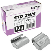 Clip on weights STD Zinc for steel wheels ZN/S 10g / 100 pcs. - Stix