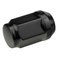 Czarne nakrętki do felg aluminiowych 1/2"-20 UNF zamknięte, klucz 19 - Carbonado