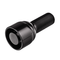 Śruby zabezpieczające antykradzieżowe do felg aluminiowych / M14x1.5 kula / gwint 35 mm czarne - Carbonado C-Block 