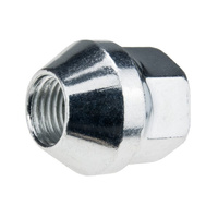 Alloy wheel nuts M12x1.5 zinc plated open-ended with flange, 19 mm hex IS - Carbonado