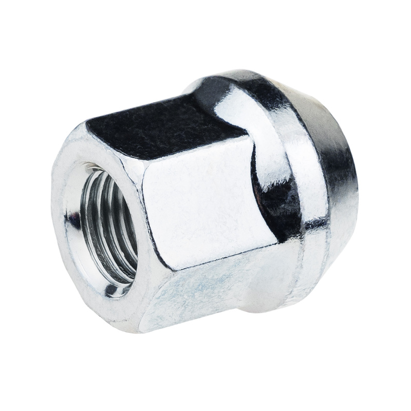 Wheel nuts for alloy wheels M12x1.25 zinc-plated, open type with collar, 19 mm hex - Carbonado