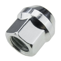 Wheel nuts for alloy wheels M14x2.0 zinc-plated, open type with collar, 19 mm hex, IS - Carbonado