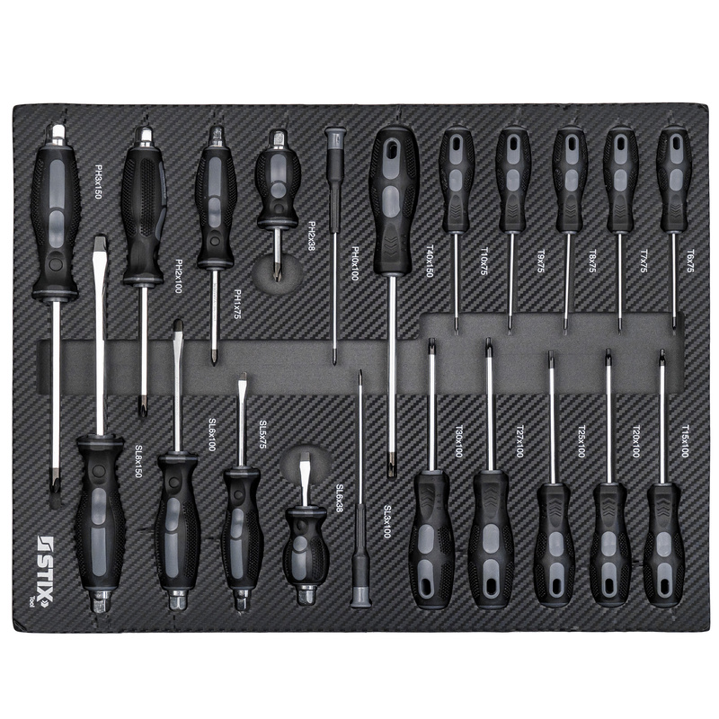 Rolling tool cabinet with tool set UltimatePro D12/TS2 - Stix