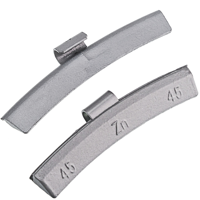 Zinc Clip-On Wheel Weights ZN/A 45 g for Alloy Wheels (50 pcs)