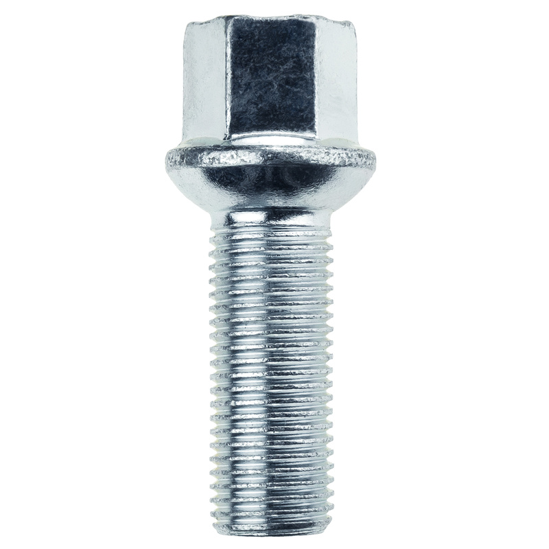 Bolts for aluminum rims, steel rims M14x1.5 ball R14 - Carbonado