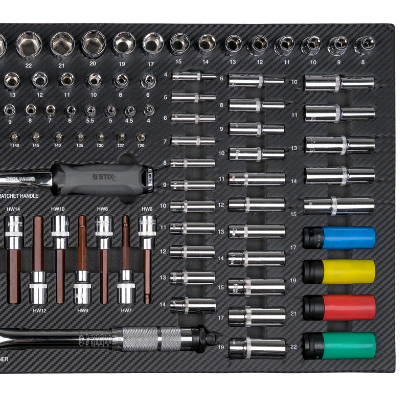 Rolling tool cabinet with tool set UltimatePro D12/TS2 - Stix