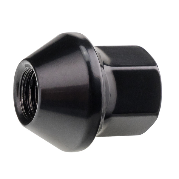 Black Wheel Nuts for Aluminium Wheels, Ford Type – M12x1.5 / Closed, Key Size 19 mm – Carbonado