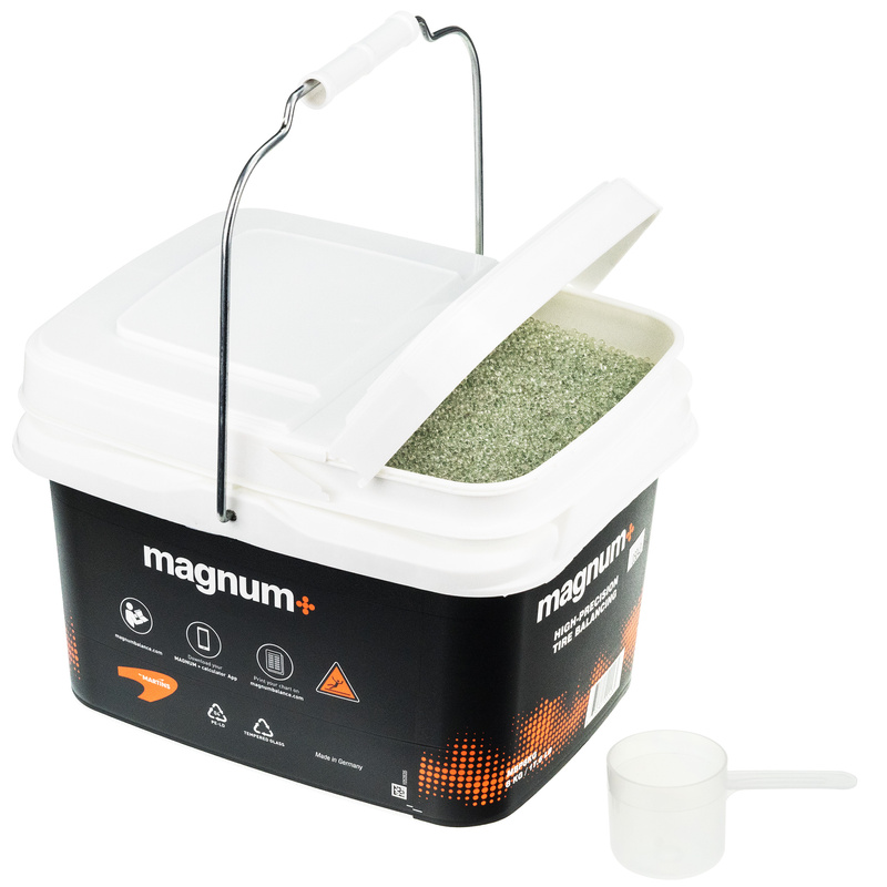 Balancing beads for wheels MAGNUM+ (8 kg, bucket)