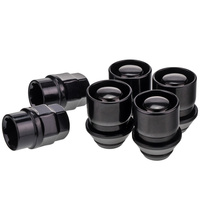 Felgenschlösser für Originalfelgen von Ford – M12x1,5, Kegelbund und beweglicher Unterlegscheibe, Schwarz – Carbonado C-Block