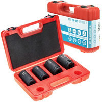 3/4" Long Impact Sockets, 4-Piece Set in Case (24, 27, 32, 33) STT CR-MO SERIES 6 - Stix Tool