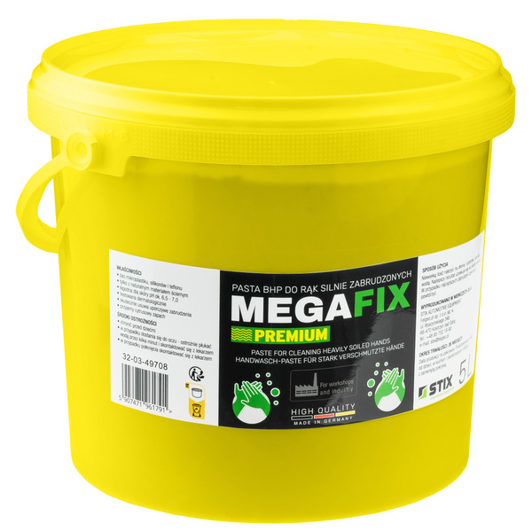 Pasta BHP Megafix Premium GERMANY do rąk mocno zabrudzonych 5L - Stix