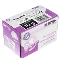 CZARNE Ciężarki nabijane STD Cynkowe do felg stalowych ZN/S 10g / 50 szt. - Stix
