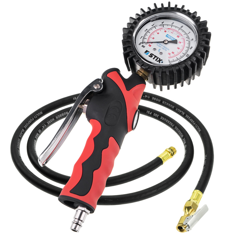 Reifenfüllpistole mit analogem Manometer 0-12 BAR