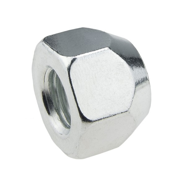 Steel wheel nuts M12x1.5 zinc plated open-ended without flange, 21 mm hex - Carbonado