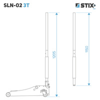 Low-Profile Hydraulic Floor Jack, 85–430 mm Lifting Height – SLN-02 3T – Stix