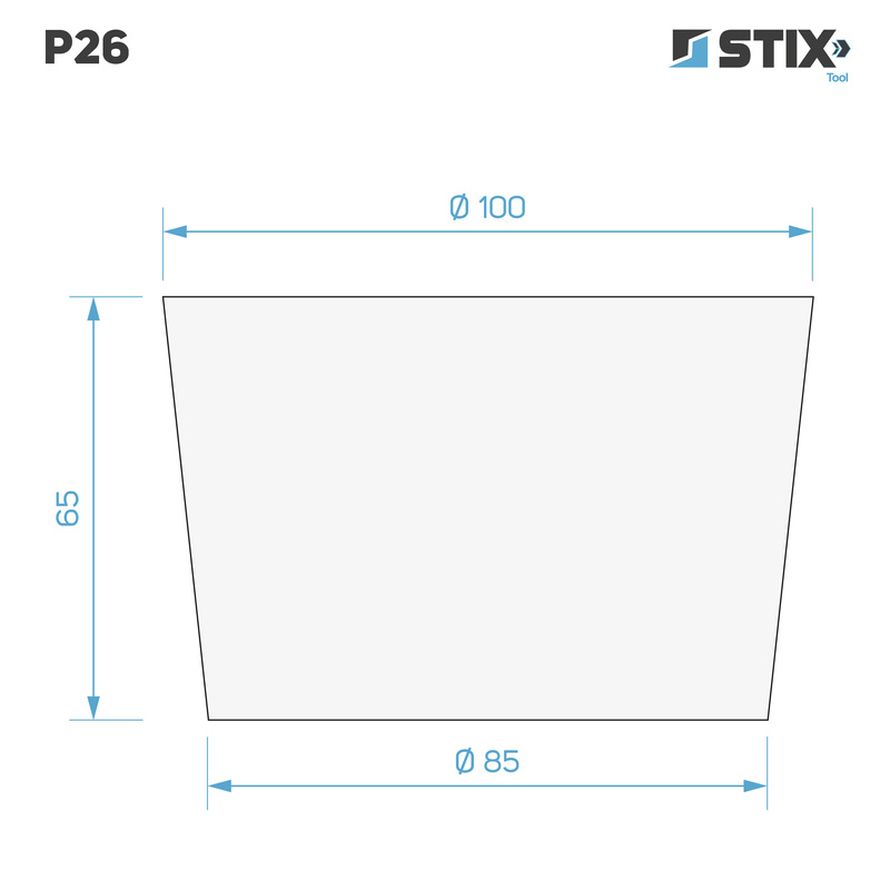 P26 Rubber Cone 100×85×65 – Stix