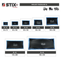 1x Radial Reifenpflaster STIX SL25 92x135mm Reparatur Pflaster von Radialreifen