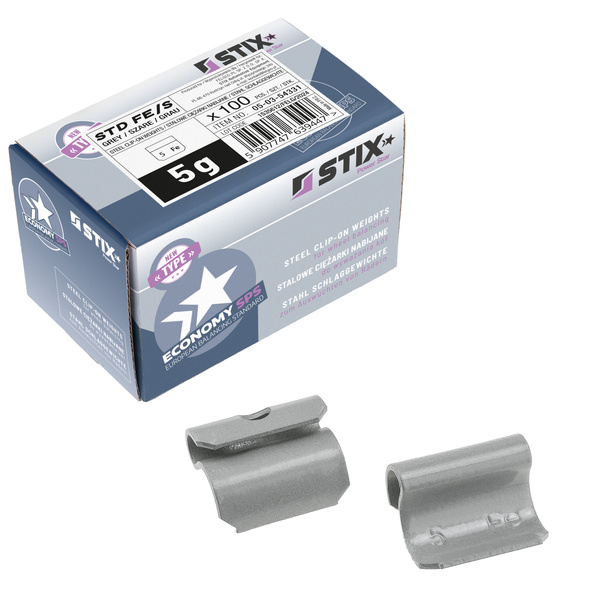 STD steel wheel punch weights FE/S 5g / 100 pcs. - Stix