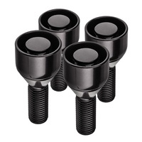 Anti-theft locking wheel bolts for alloy wheels / M12x1.25 conical seat / 28 mm thread, black – Carbonado C-Block