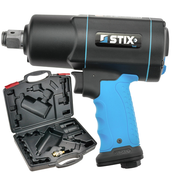 Druckluft-Schlagschrauber 2200 Nm 3/4" STIX STT-22, Composite mit Durchöler und Transportkoffer