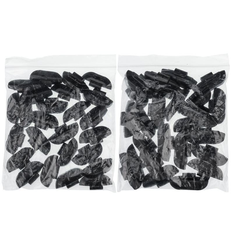 BLACK Zinc Clip-On Wheel Weights ZN/S for Steel Wheels – Multibox Set 50 pcs (20–25 g)